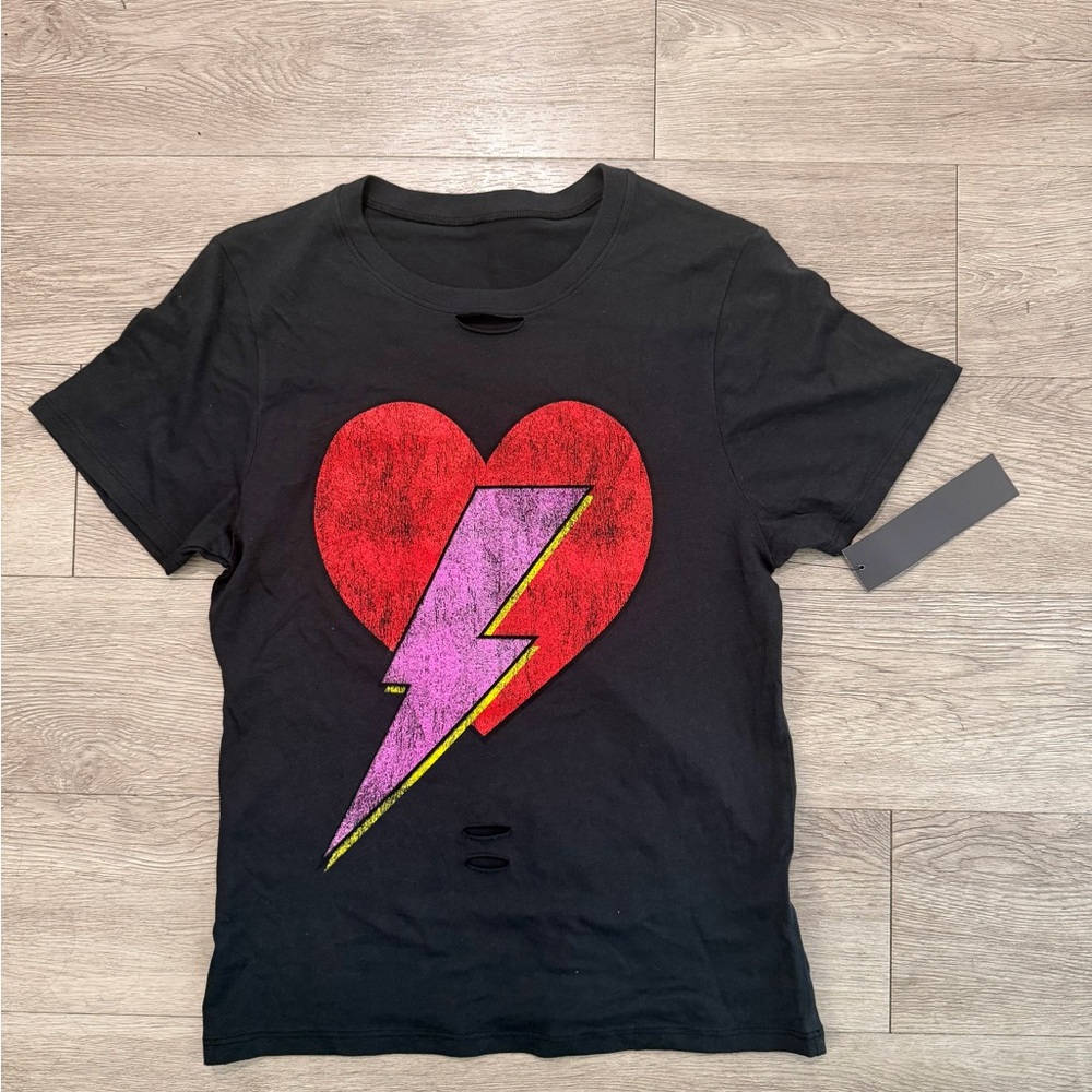 Prince Peter Collection Distressed Heart Rock Tee NWT